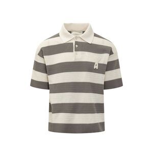 Ami Paris Green Polo Shirts Men